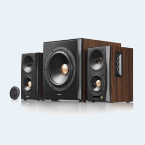 Altoparlantë Edifier S360DB 2.1 Bluetooth Speaker System – Dru / Zezë