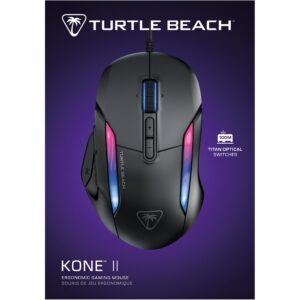 Turtle Beach Kone II Gaming-Maus. schwarz