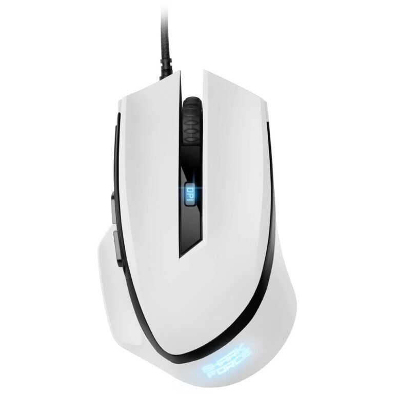 Maus Gaming Sharkoon Shark Force II / Optik / 6 Butona / 4.200 DPI / E bardhë
