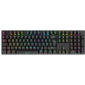 Tastierë Gaming Sharkoon Skiller SGK36W / Mekanike / RGB / DE / USB-C / E zezë