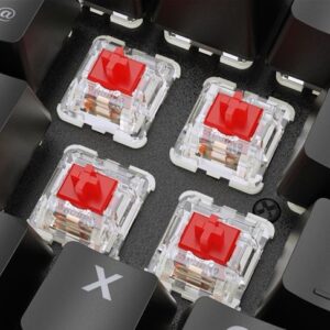 Tastierë Gaming Sharkoon Skiller SGK36W / Mekanike / RGB / DE / USB-C / E zezë
