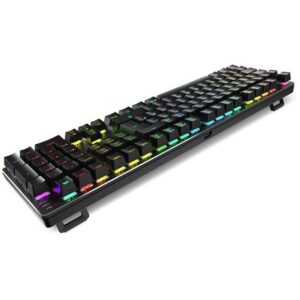 Tastierë Gaming Sharkoon Skiller SGK36W / Mekanike / RGB / DE / USB-C / E zezë