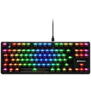 Tastierë Gaming Sharkoon Crystal Shark / German Layout / QWERTZ – Zezë