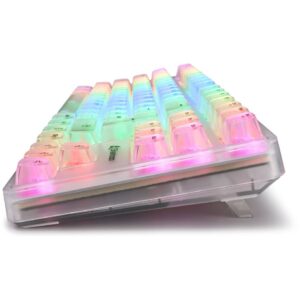 Tastierë Gaming Sharkoon Crystal Shark Wired & Wireless / QWERTZ – Bardhë 8
