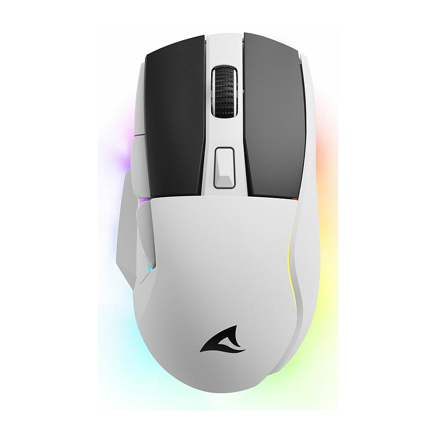 Maus Gaming Sharkoon Shark SGM50W / Optical / 6 Buttons / 6,400 DPI - Bardhë