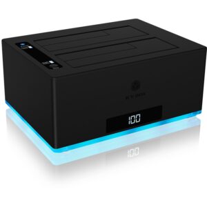Docking station ICY BOX 6.4cm (2.5) & 8.9cm (3.5) SATA - USB 3.0 / e zezë