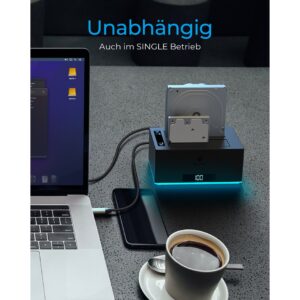 Docking station ICY BOX 6.4cm (2.5) & 8.9cm (3.5) SATA - USB 3.0 / e zezë