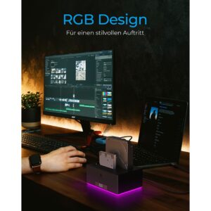 Docking station ICY BOX 6.4cm (2.5) & 8.9cm (3.5) SATA - USB 3.0 / e zezë