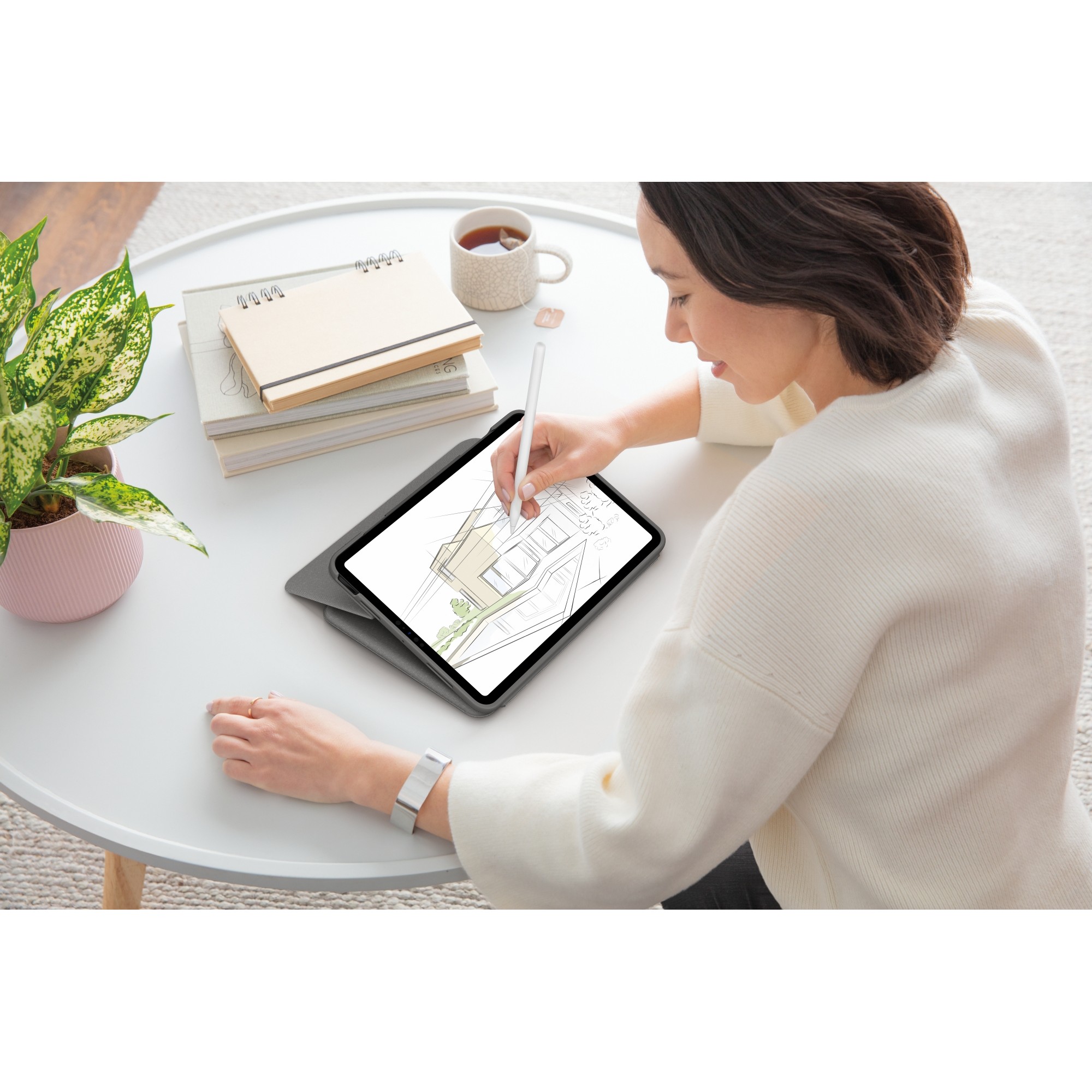 Aksesorë Apple Logitech Folio Touch për iPad Air (Gjenerata e 4-të) – Grafit - Figura 4