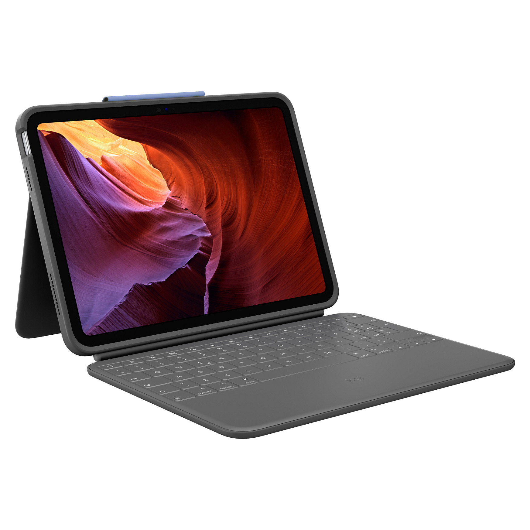 Aksesorë për tablet Logitech Rugged Folio / iPad / 10th Gen – Gri