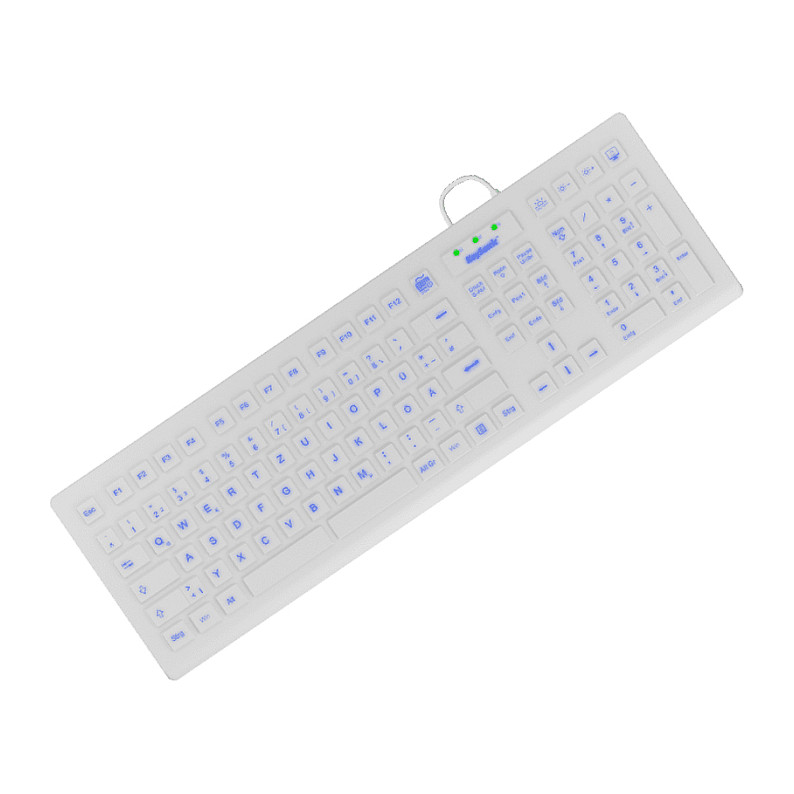 Tastierë me kabllo KeySonic 8031INEL-WH / QWERTZ / German Language - Bardhë