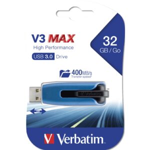 USB Flash Drive STICK 32GB 3.0 Verbatim V3 MAX 300/70 - blu