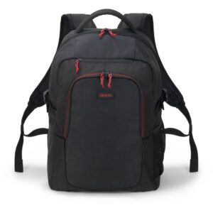 Çantë Dicota Backpack NT15 15.6"+ Maus Wireless 1000 dpi, 3 butona / e zezë dhe kuqe