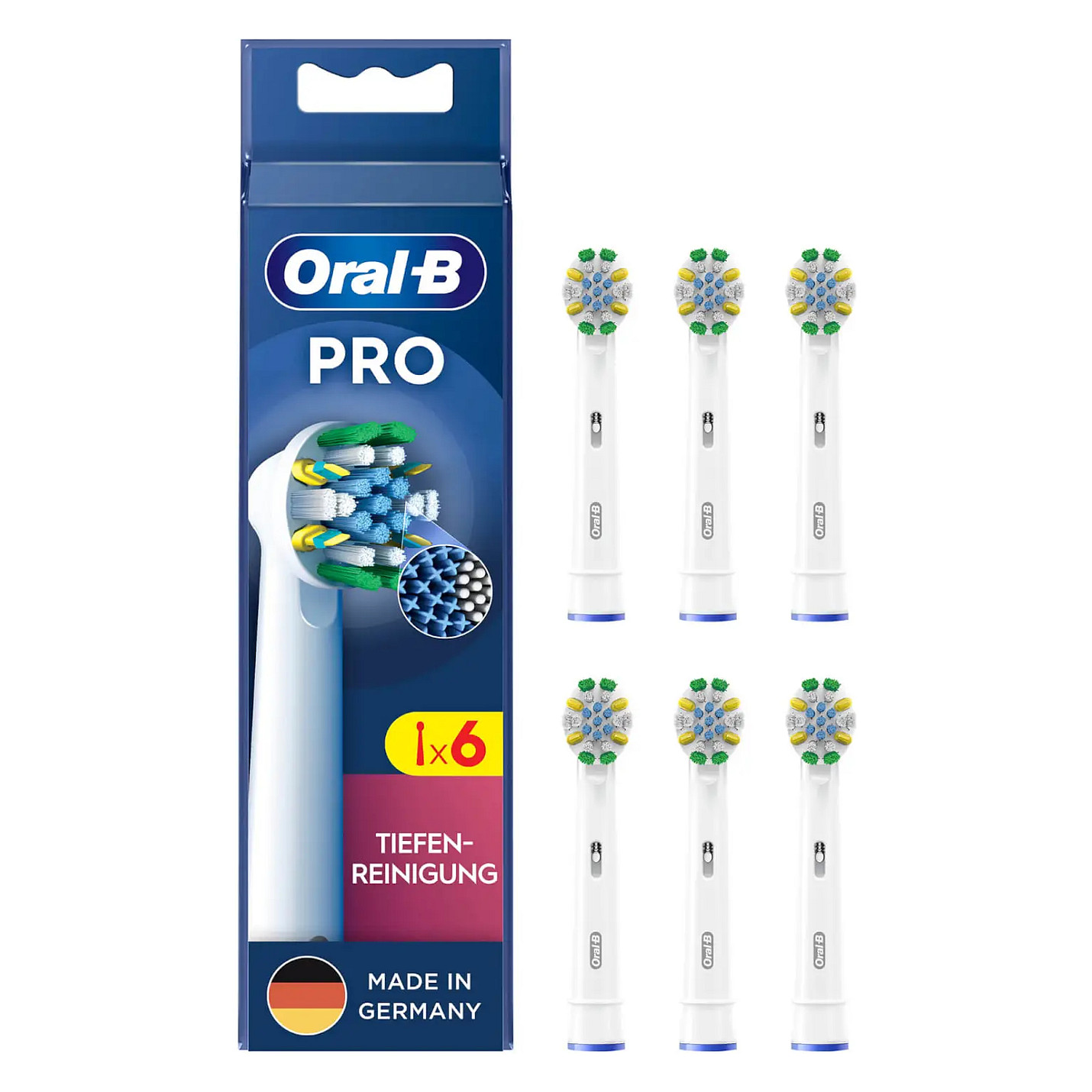 Koka zëvendësuese për furcë elektrike Oral-B Deep Cleaning 6-Pack – Bardhë