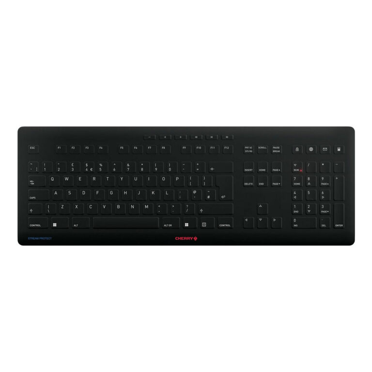 Tastierë pa kabllo CHERRY STREAM PROTECT KEYBOARD / GB-Layout - Zezë
