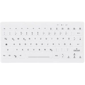 Tastierë Me kabllo CHERRY AKTIVE KEY Hygiene Mini Ultraflat Notebook Style – Bardhë