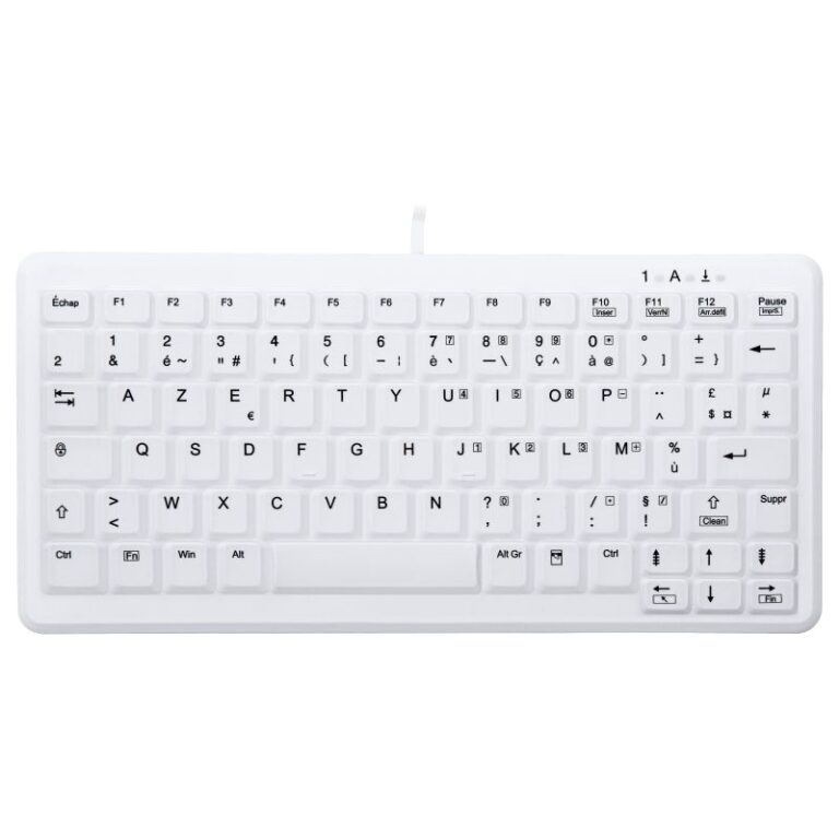 Tastierë Me kabllo CHERRY AK-C4110F-U1-W/FR French - Bardhë