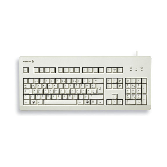 Tastierë me kabllo Cherry G80‑3000 / Blue Switch / QWERTY / UK Language - Gri e Hapur