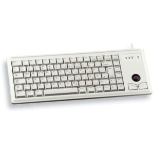Tastierë me kabllo CHERRY G84-4400 Compact Wired Keyboard with Integrated Trackball - Bardhë