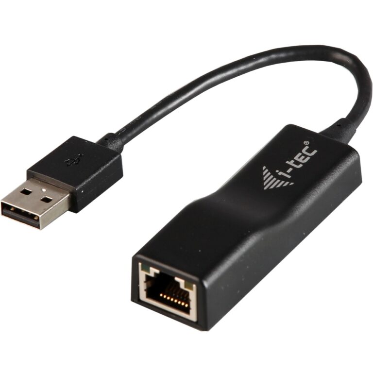 Kabllo për Rrjet I-TEC USB 2.0 në RJ-45 / Fast Ethernet / Windows/ Mac/ Linux - Zezë