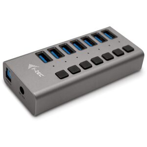Hub I-TEC USB 3.0 / 7 Porta / 36W / Me Furnizim Energjie - Metalik