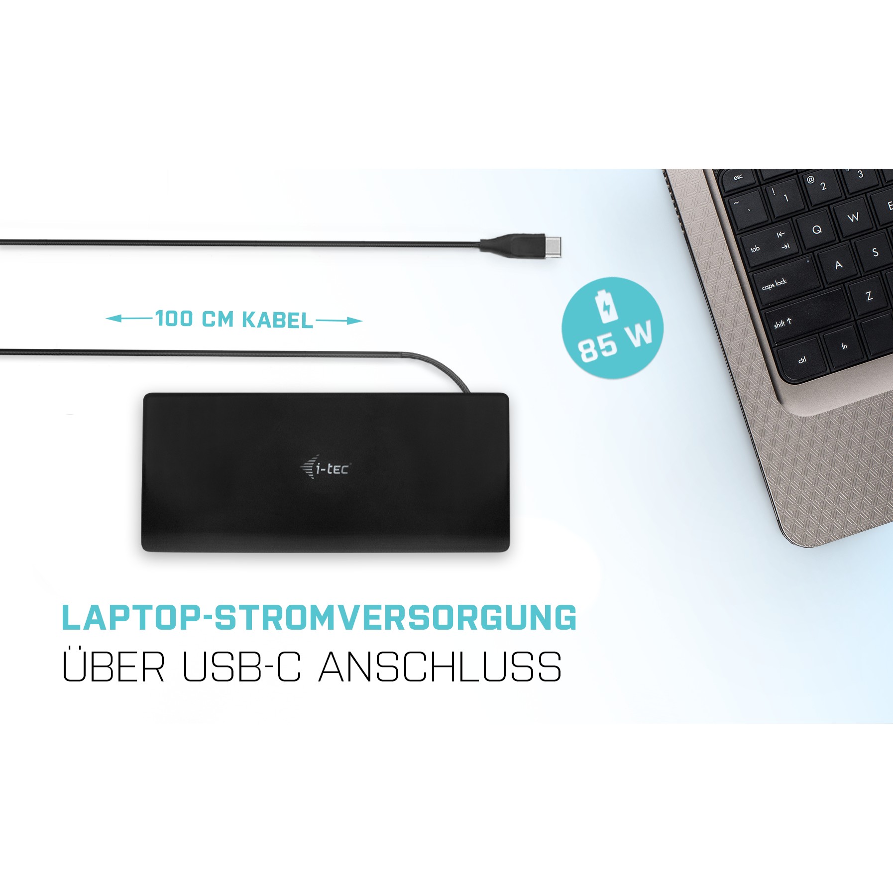 Docking Station I-TEC USB-C / Quattro Display / 4x 4K / HDMI & DisplayPort / PD / LAN / USB - Metalik - Figura 5