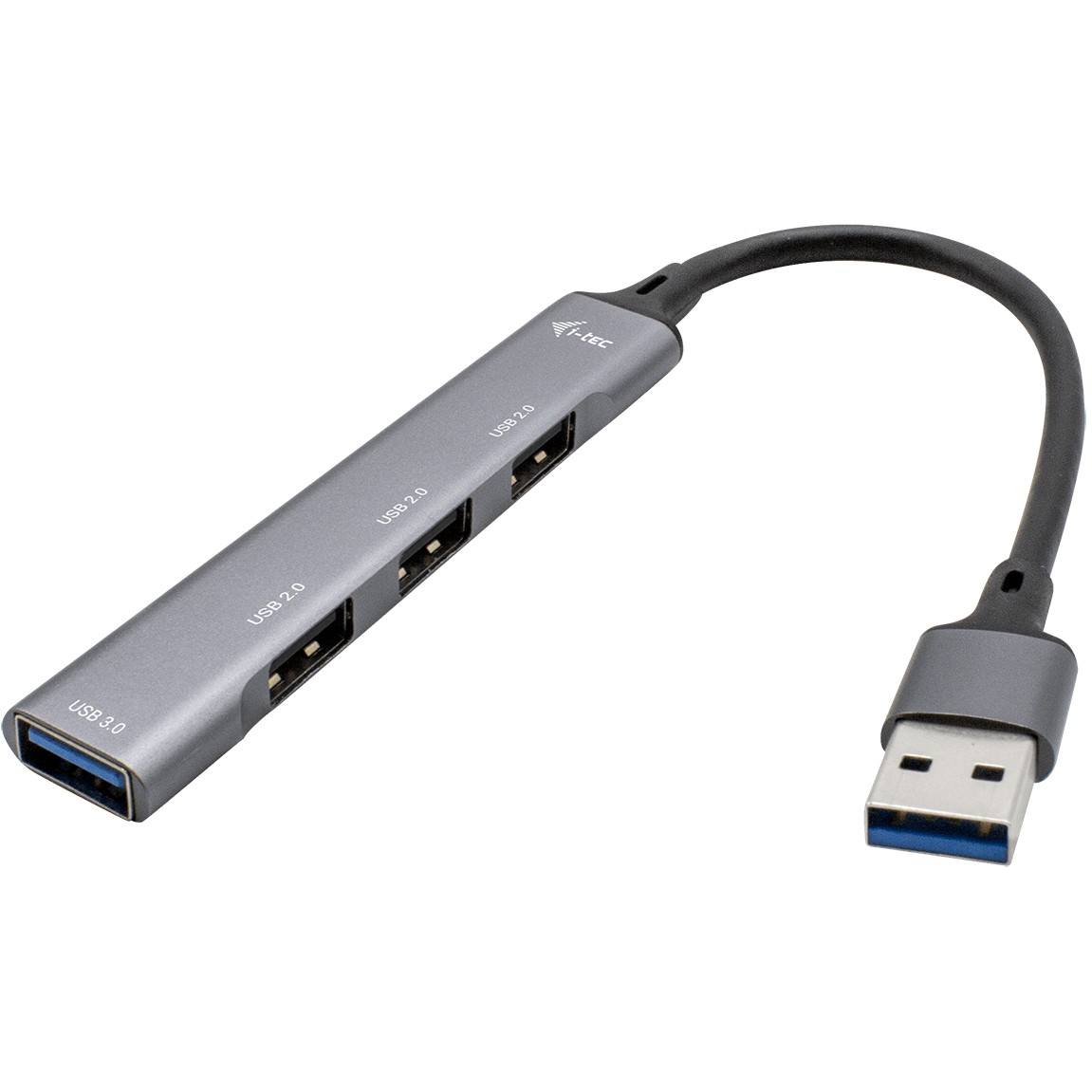 Hub I-TEC USB 3.0 / 1x USB 3.0 - Metalik