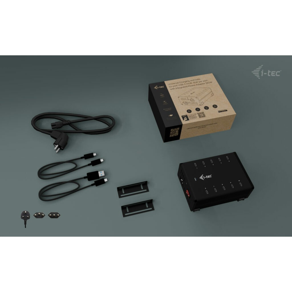 Hub I-TEC USB-C / 10 Porta / USB 3.2 Gen 1 / Charging - Metalik - Figura 3