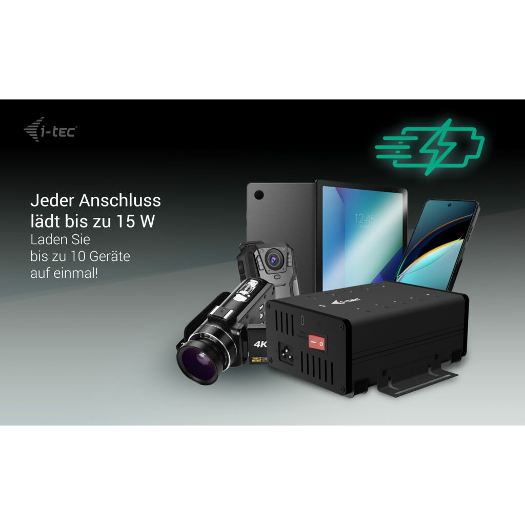 Hub I-TEC USB-C / 10 Porta / USB 3.2 Gen 1 / Charging - Metalik - Figura 4