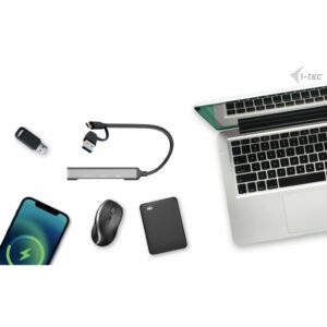 Hub I-TEC USB-A / USB-C / 4 Porta / USB 3.0 – Metalik 8