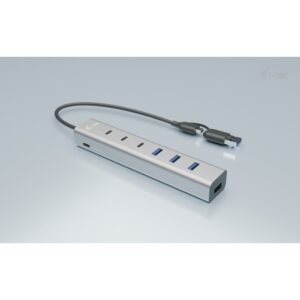 Hub I-TEC USB-C / USB-A / 7 Porta / 3x USB-C 3.2 Gen 1 / 4x USB-A 3.2 Gen 1 – Metalik 7