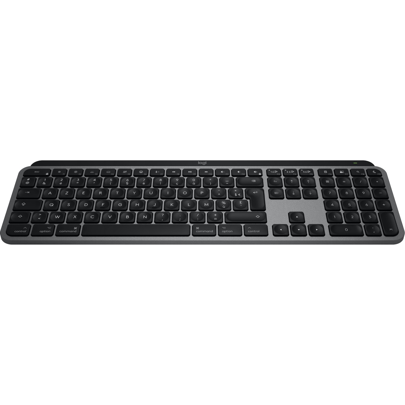 Tastierë pa kabllo Logitech MX Keys S për Mac / Bluetooth + USB / QWERTY - Zezë - Figura 2