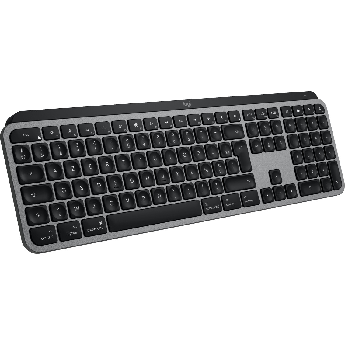 Tastierë pa kabllo Logitech MX Keys S për Mac / Bluetooth + USB / QWERTY - Zezë - Figura 3
