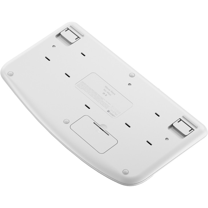 Tastierë pa kabllo Logitech Wave Keys për Mac / Ergonomike / Bluetooth + USB / QWERTY - Bardhë - Figura 3
