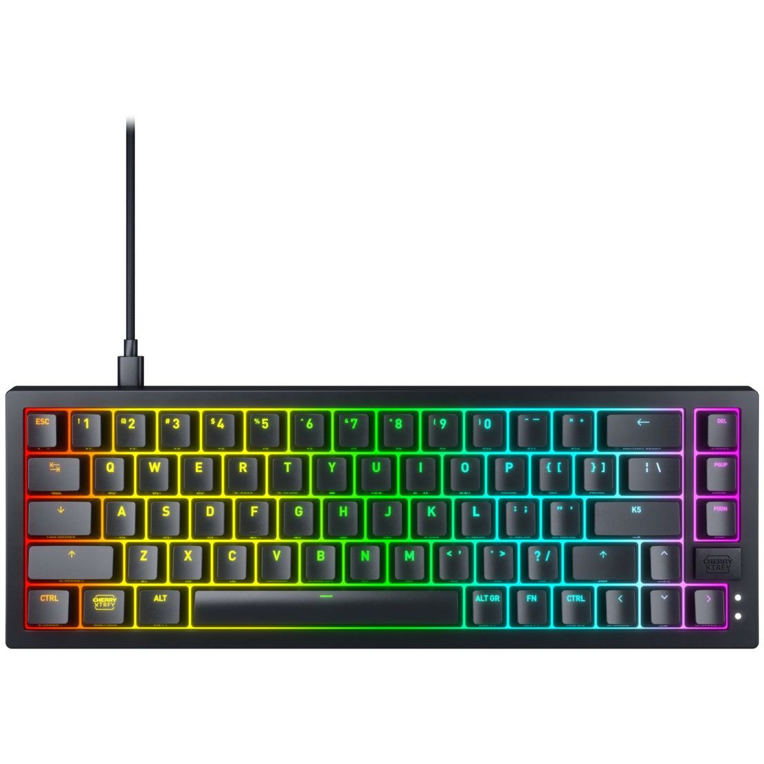 Tastierë Gaming CHERRY XTRFY K5V2 / Me kabllo / MX Red / US-Layout - Zezë