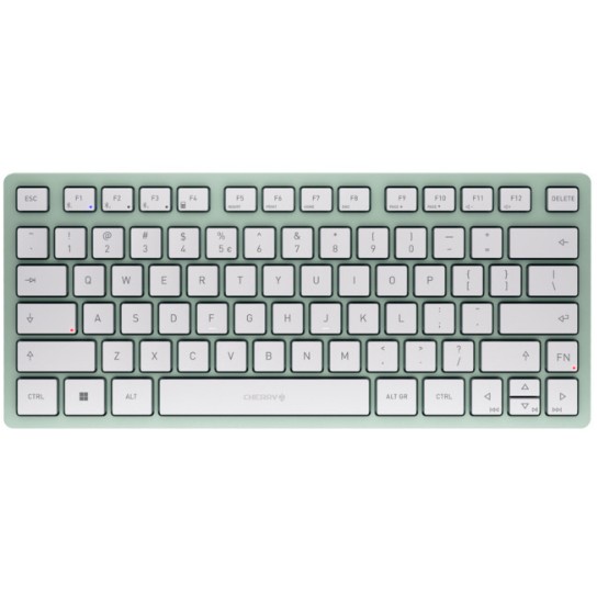 Tastierë pa kabllo CHERRY KW 7100 MINI BT / Bluetooth / QWERTZ - Bardhë / Gjelbër