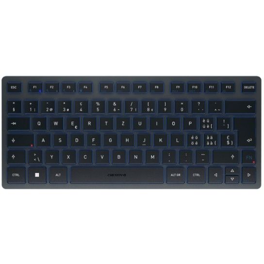 Tastierë pa kabllo CHERRY KW 7100 MINI BT / Bluetooth / QWERTZ - Blu e mbyllur