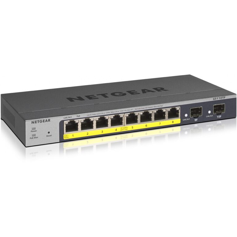 Switch NETGEAR 8x GE GS110TP-300EUS POE / E zezë