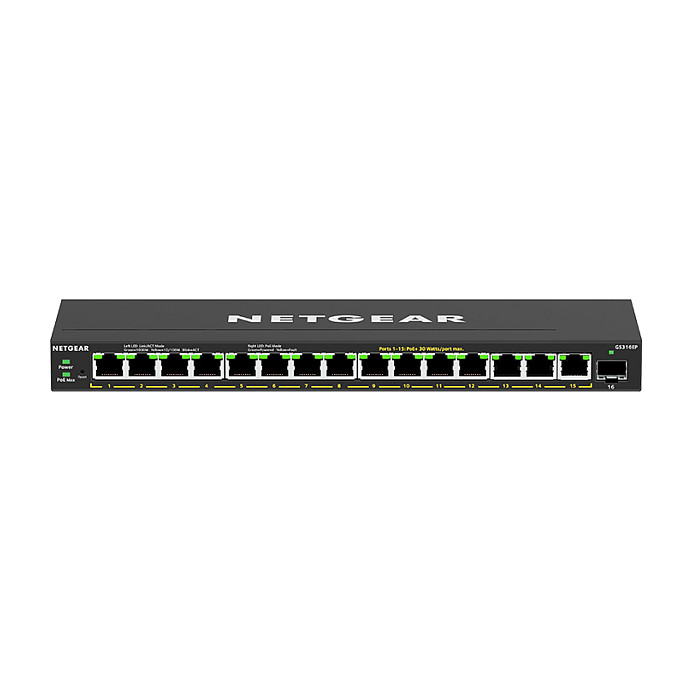 NETGEAR GS316EPP-100PES 16-Port Gigabit Smart Managed PoE+ Switch with 1x SFP | 180W PoE Budget Easy Smart Business Network Switch 2