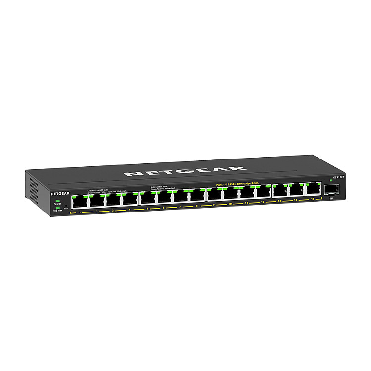 NETGEAR GS316EPP-100PES 16-Port Gigabit Smart Managed PoE+ Switch with 1x SFP | 180W PoE Budget Easy Smart Business Network Switch 5