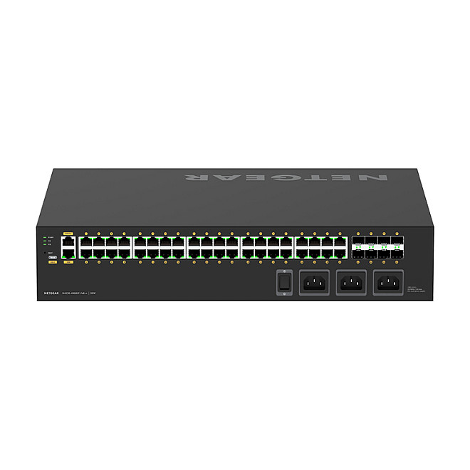 Netgear M4250-40G8XF-PoE++ AV Line Managed 40-Port Gigabit PoE++ Switch me 8x 10G SFP+ 2880W Rackmount 2U 5