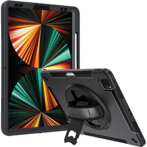 Aksesorë për tablet 4smarts Rugged Case Grip for iPad Air 13" / iPad Pro 12.9" – Zezë
