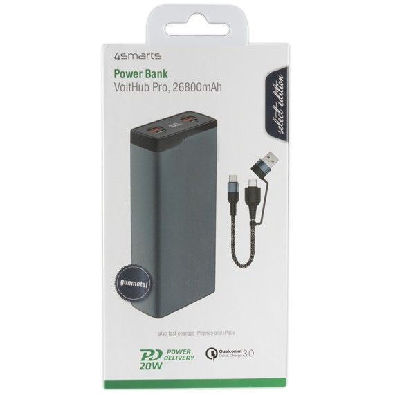 Powerbank 4smarts / Powerbank VoltHub Pro / 26800mAh / QuickCharge & Power Delivery - Gri - Figura 2