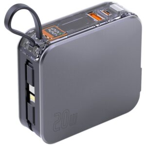 Powerbank 4smarts / 3in1 Hybrid Charger / Lucid / with Integrated Cables