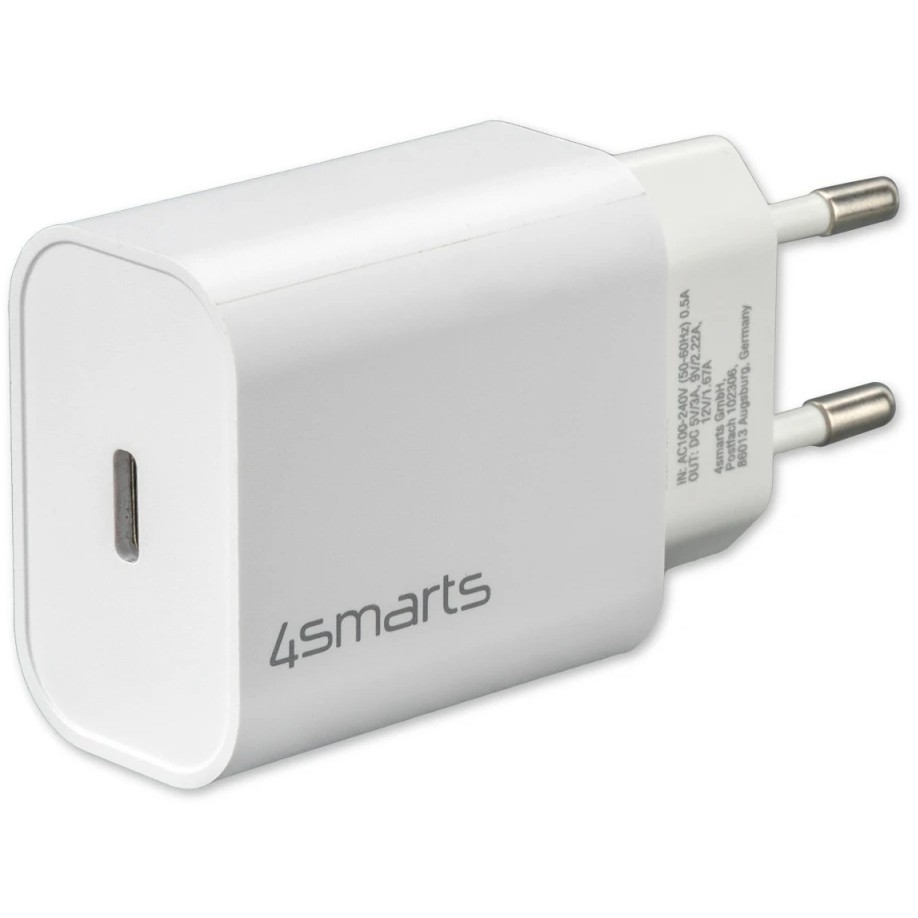Adapter 4smarts / VoltPlug Wall Charger / Single Port / PD 20W - Bardhë