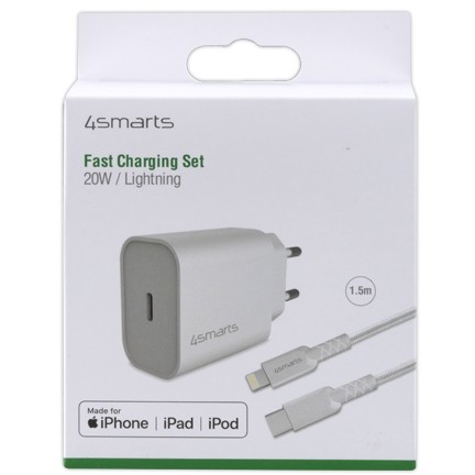 Adapter 4smarts / Fast Charging Set / 20W / 1.5m Lightning Cable / iPhone - Figura 2