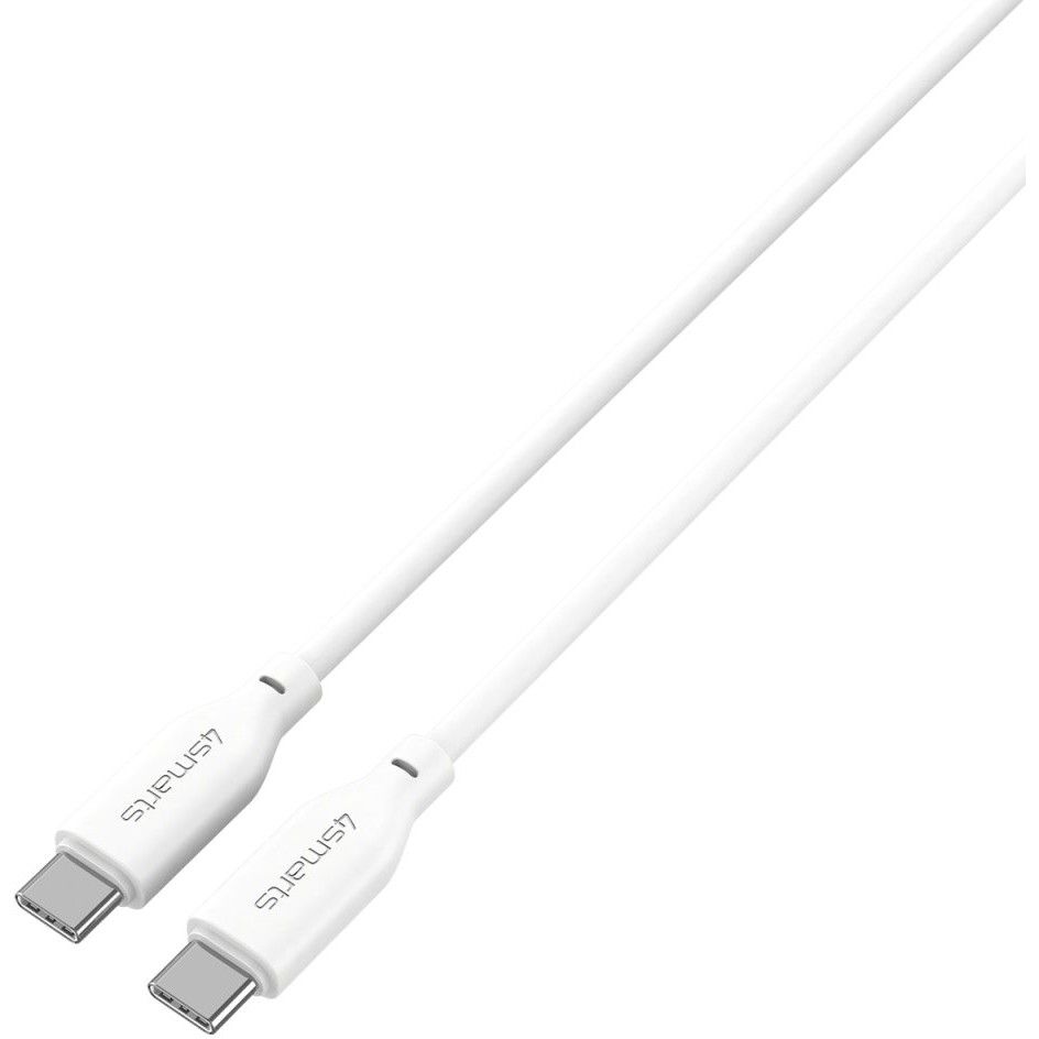 Kabllo 4smarts / USB-C to USB-C Silicone Cable / High Flex / 60W / 1.5m - Bardhë - Figura 3