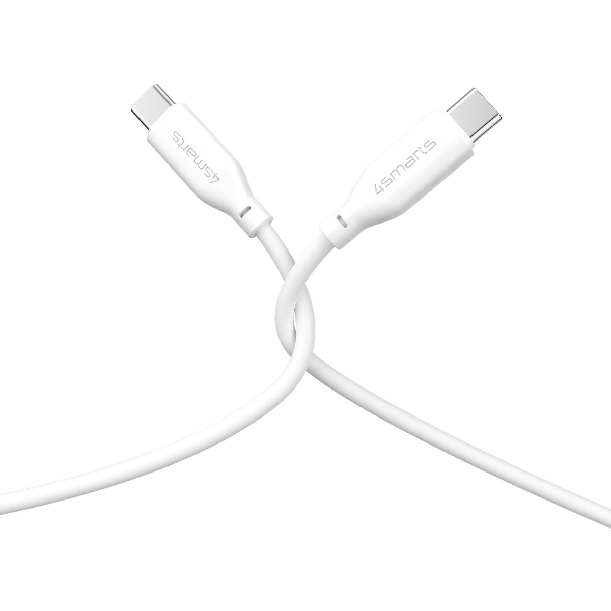 Kabllo 4smarts / USB-C to USB-C Silicone Cable / High Flex / 60W / 1.5m - Bardhë - Figura 5