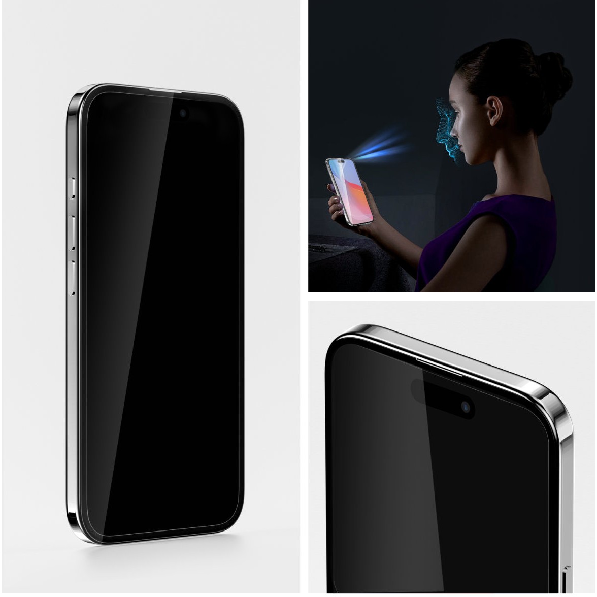 Aksesorë për telefon 4smarts / Second Glass Screen Protector / Mounting Frame / iPhone 16 Pro Max - Transparente - Figura 3