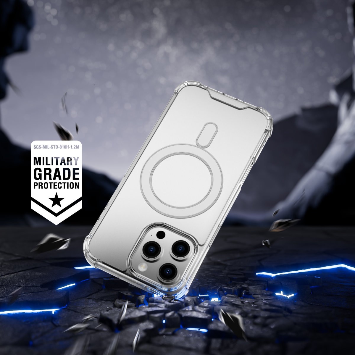 Aksesorë për telefon 4smarts / Hybrid Case Ibiza / Apple iPhone 16 Pro Max - Transparente - Figura 3